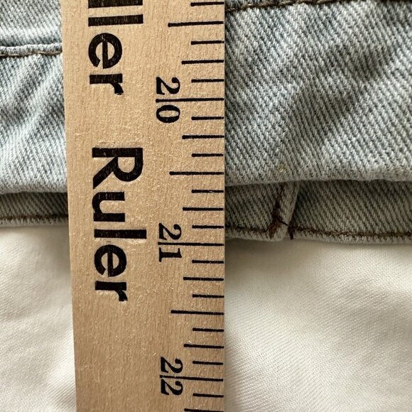 Forever 21 Los Angeles Women's Size Small Button Distressed Denim Jacket - Picture 9 of 10